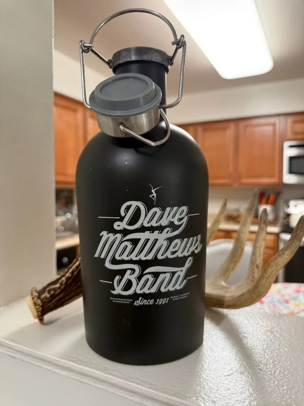 Official Dave Matthews Band 64oz Growler Matte Black Stainless Steel